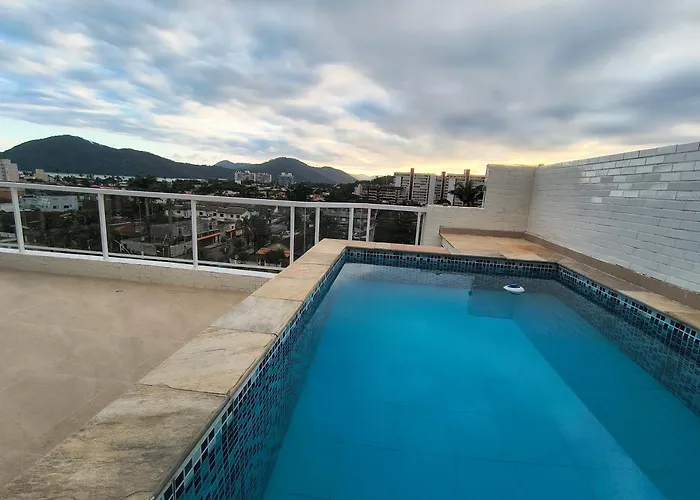Excelente Cobertura No Centro De Bertioga Apartamento